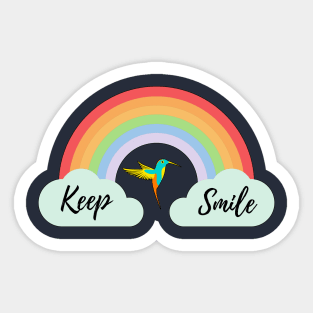 Rainbow - Keep Smile Sticker